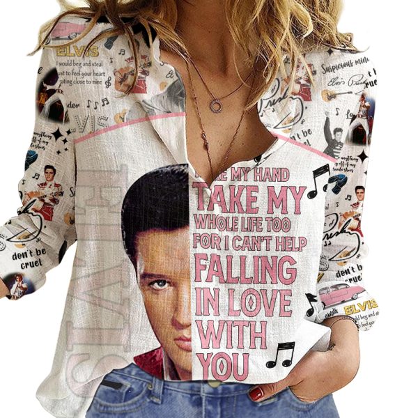 Elvis Presley 3D Linen Shirt - HUANNM 4505