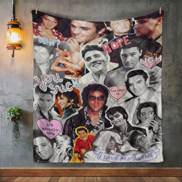 Elvis Presley Quilt Blanket - HUANNM 4514