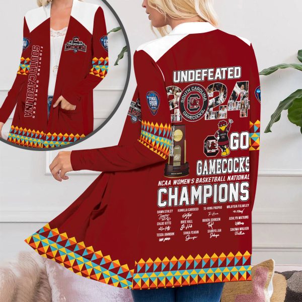 South Carolina Gamecocks Women's Basketball Women's Patch Pocket Cardigan - HUANNM 4682