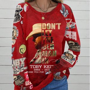 Toby Keith Round Neck Raglan Sleeve Sweatshirt – HUANNM 4713