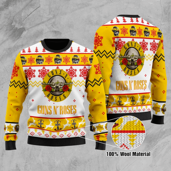 Guns N' Roses 3D Ugly Sweater - HUANNM 2379