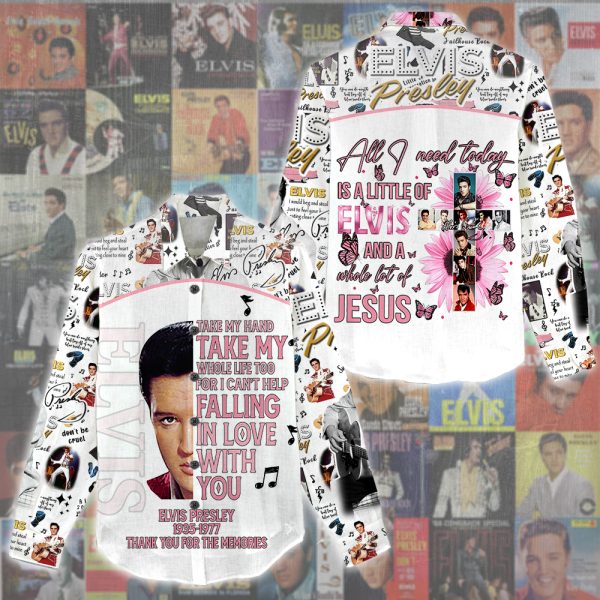 Elvis Presley 3D Linen Shirt - HUANNM 4505