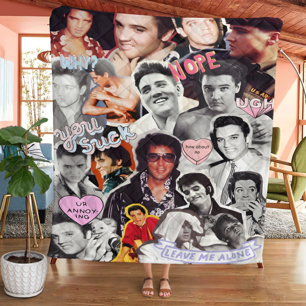 Elvis Presley Quilt Blanket - HUANNM 4514