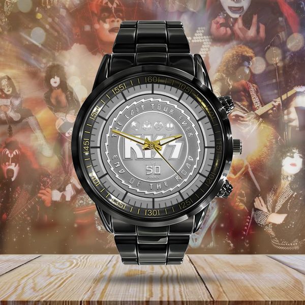 Kiss Band Black Stainless Steel Watch - MAITM 6503