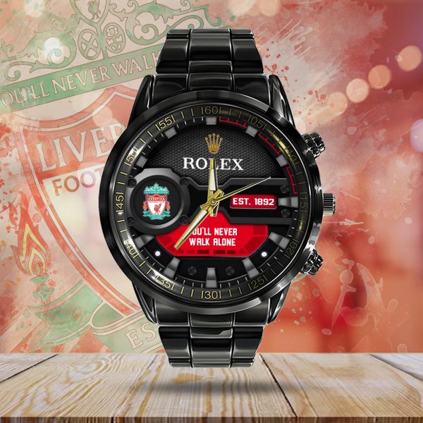 Liverpool x Rolex Black Stainless Steel Watch - MAITM 6443