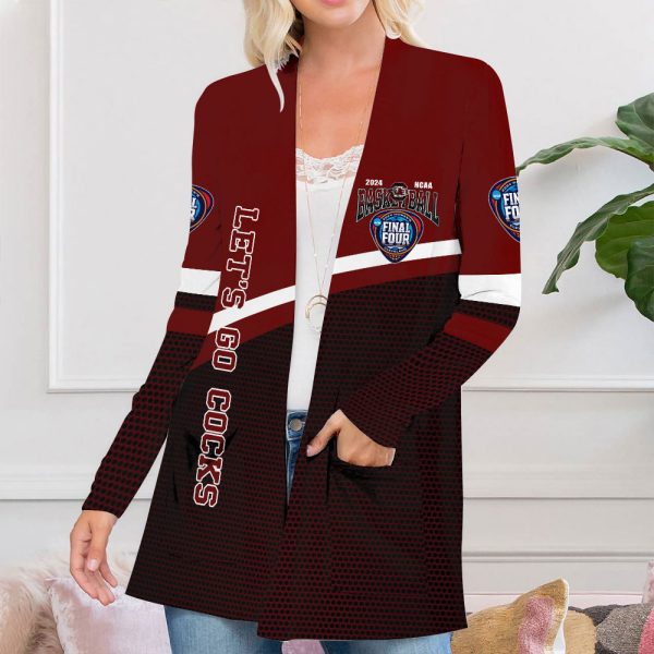 South Carolina Gamecocks Women's Basketball Women's Patch Pocket Cardigan - HUANNM 4683