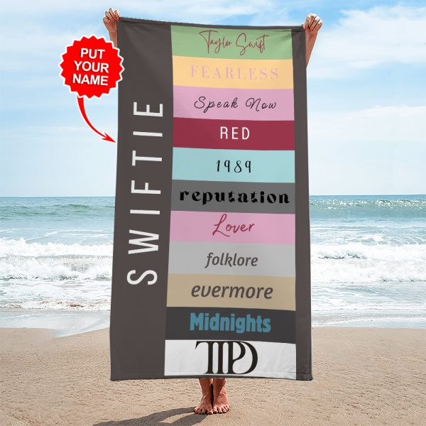 Personalized Taylor Swift Rectangle Beach Towel - MAITM 6600