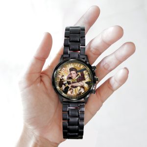 Elvis Presley Black Stainless Steel Watch - MAITM 6302