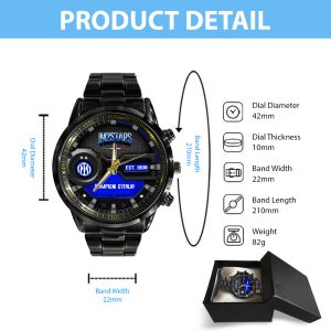 Inter Milan FC Black Stainless Steel Watch - MAITM 6592