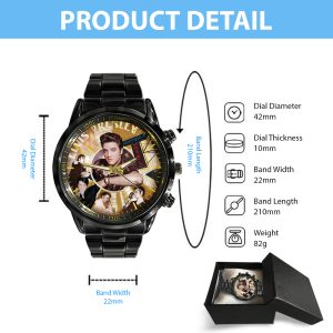 Elvis Presley Black Stainless Steel Watch - MAITM 6302