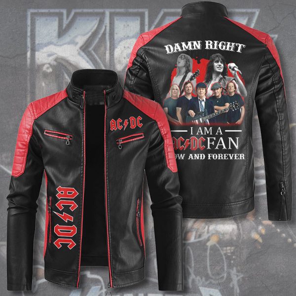 AC/DC Premium Leather Bomber - HUANNM 3644