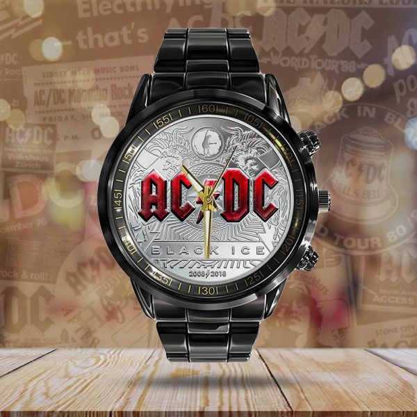 AC/DC Black Stainless Steel Watch - TANTN 5980