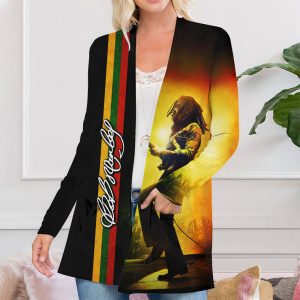 Bob Marley Women's Patch Pocket Cardigan - ANHNV 4176