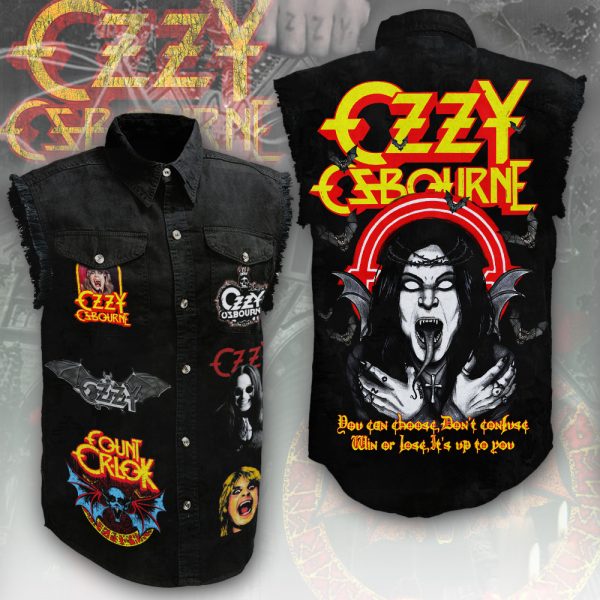 Black Sabbath Ozzy Osbourne 3D Lightweight Sleeveless Denim Shirt - ANHNV 4222