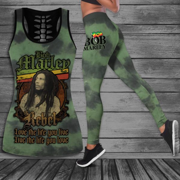 Bob Marley Hollow Tank Top Leggings - ANHNV 4244