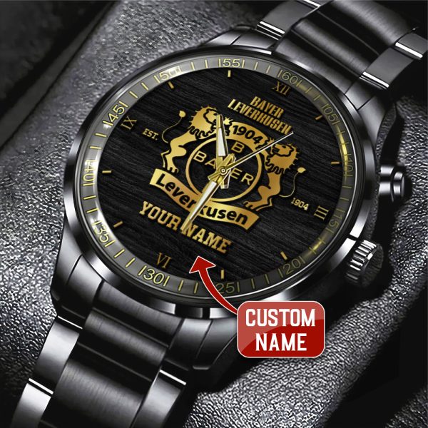 Personalized Bayer Leverkusen Black Stainless Steel Watch - ANHNV 4259