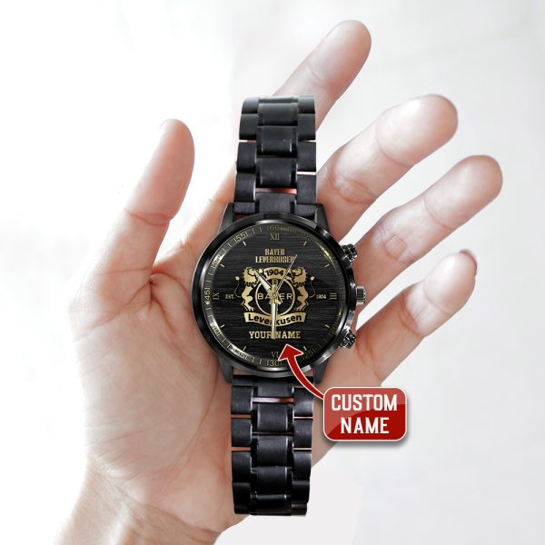 Personalized Bayer Leverkusen Black Stainless Steel Watch - ANHNV 4259