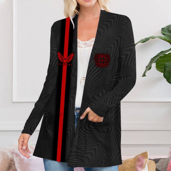 Bayer Leverkusen Women’s Patch Pocket Cardigan – ANHNV 4269