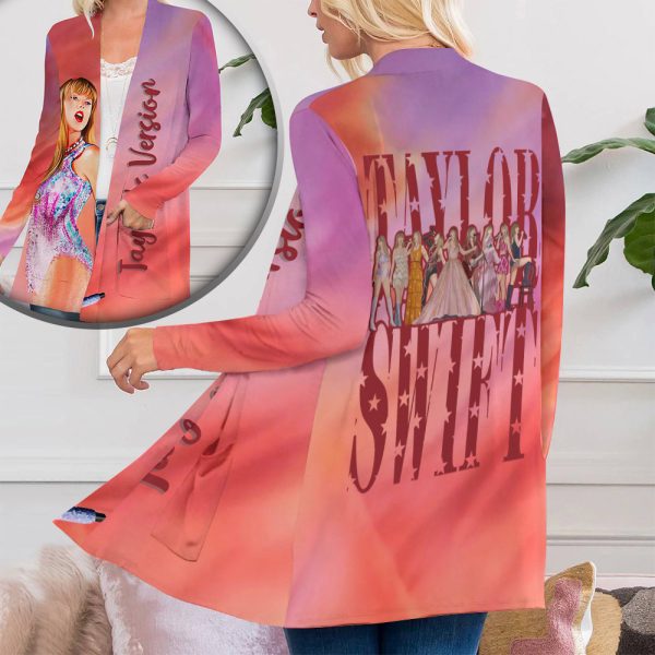 Taylor Swift Women’s Patch Pocket Cardigan – ANHNV 4356