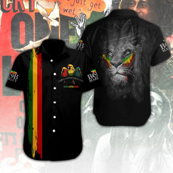 Bob Marley Short Sleeve Dress Shirt - ANHNV 4364