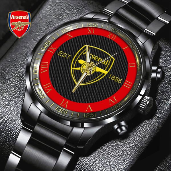 Arsenal Black Stainless Steel Watch - TANTN 5677