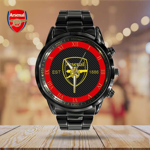 Arsenal Black Stainless Steel Watch - TANTN 5677