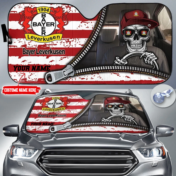 Personalized Bayer Leverkusen Auto Sun Shade - HUANNM 4581