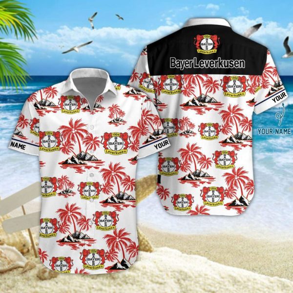 Bayer Leverkusen Short Sleeve Dress Shirt - HUANNM 4579