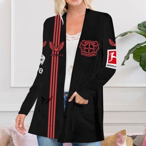 Bayer Leverkusen Women's Patch Pocket Cardigan - HUANNM 4669