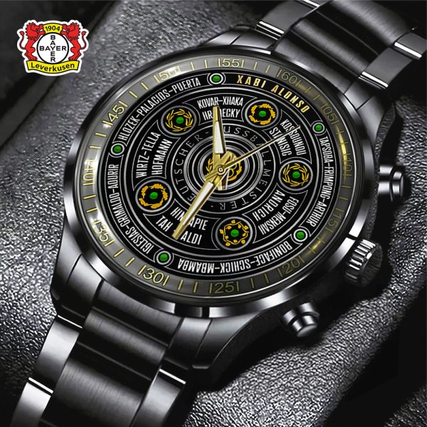 Bayer Leverkusen Black Stainless Steel Watch - TANTN 5982