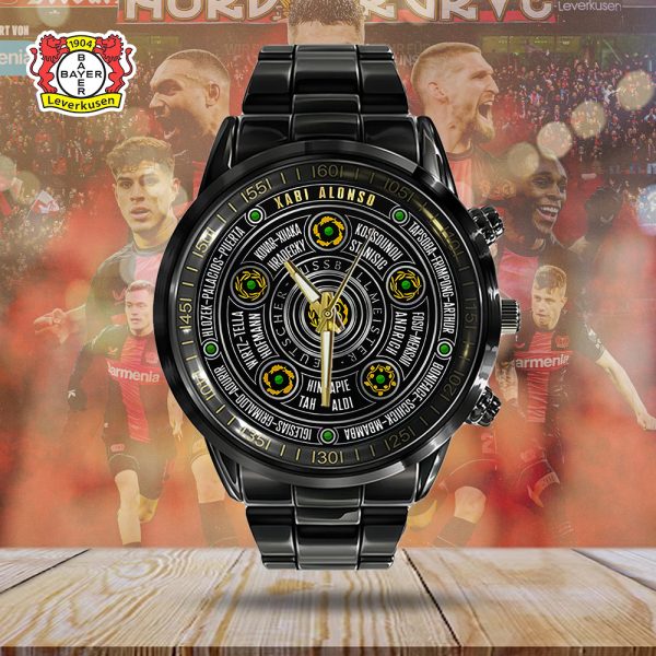 Bayer Leverkusen Black Stainless Steel Watch - TANTN 5982