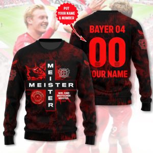 Personalized Bayer Leverkusen 3D Apparel – MAITM 6444