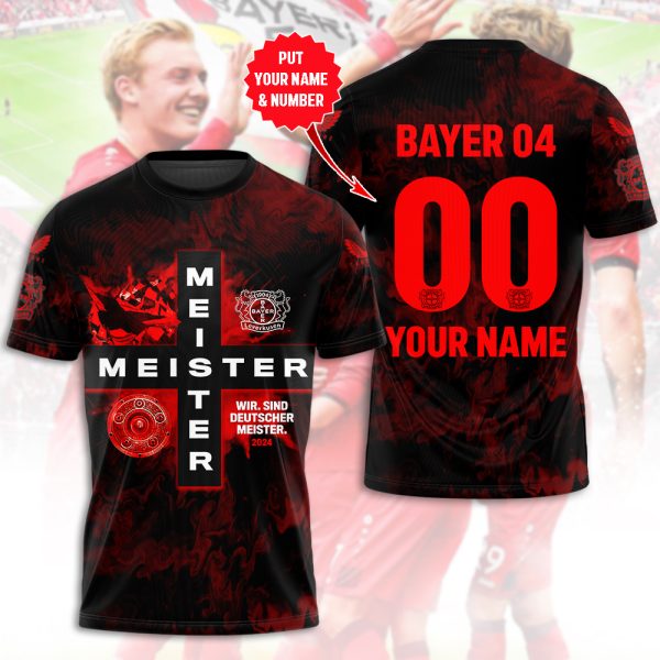 Personalized Bayer Leverkusen 3D Apparel – MAITM 6444