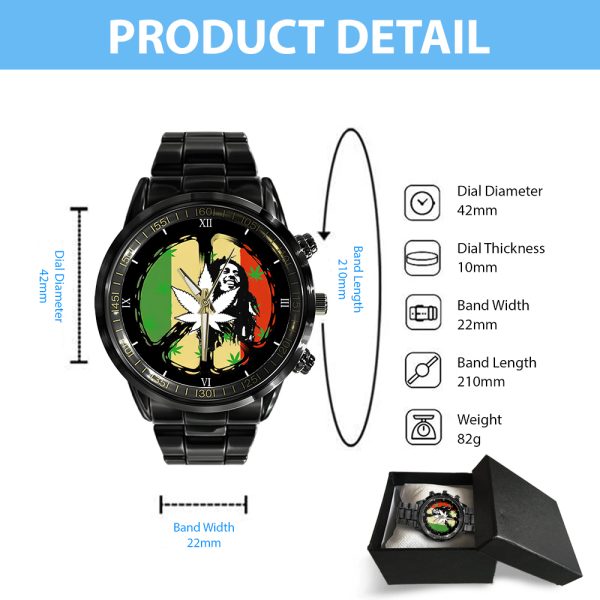 Bob Marley Black Stainless Steel Watch - ANHNV 4275