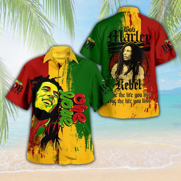 Bob Marley 3D Hawaii Shirt - HUANNM 4923.1