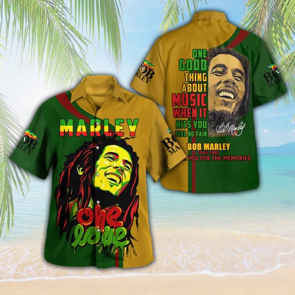 Bob Marley 3D Hawaii Shirt - HUANNM 4924