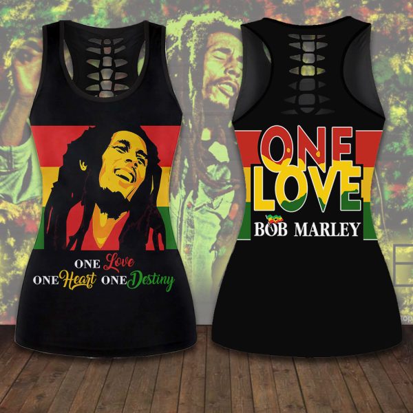 Bob Marley Hollow Tank Top Leggings - ANHNV 4273