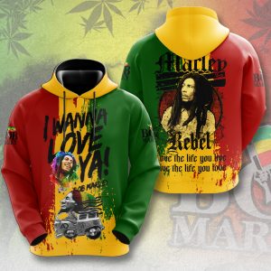 Bob Marley 3D Apparel - HUANNM 4138