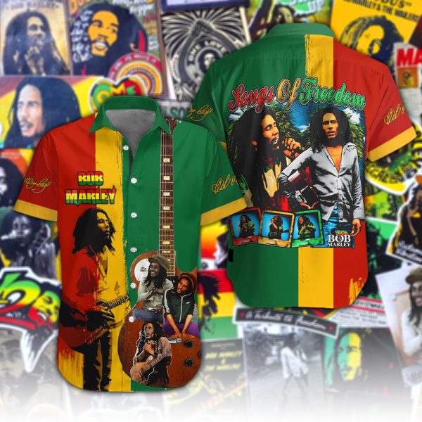 Bob Marley Short Sleeve Dress Shirt - HUANNM 4441