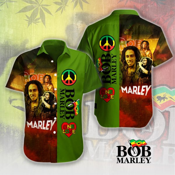 Bob Marley Short Sleeve Dress Shirt - HUANNM 4843