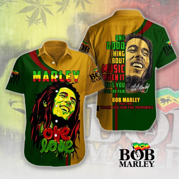 Bob Marley Short Sleeve Dress Shirt - HUANNM 4924.1