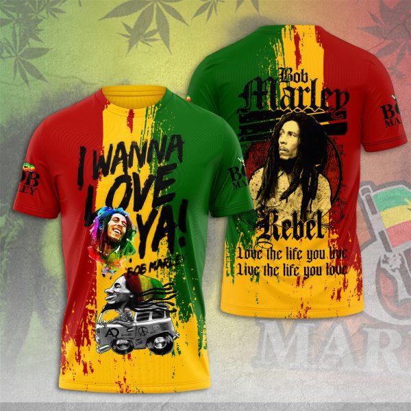 Bob Marley 3D Apparel - HUANNM 4138