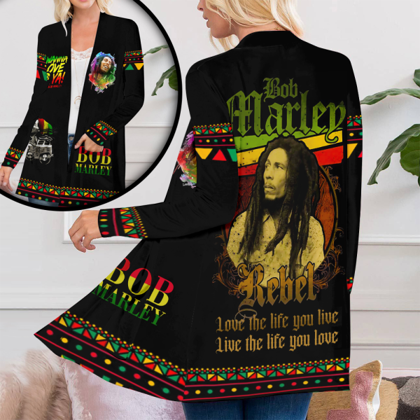 Bob Marley Women’s Patch Pocket Cardigan – ANHNV 4271