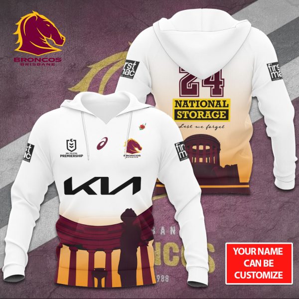 Personalized Brisbane Broncos 3D Apparel - TANTN 6065