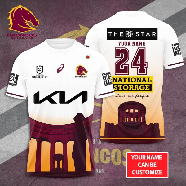 Personalized Brisbane Broncos 3D Apparel - TANTN 6065