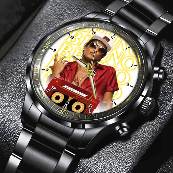 Bruno Mars Black Stainless Steel Watch - HOATT 4646