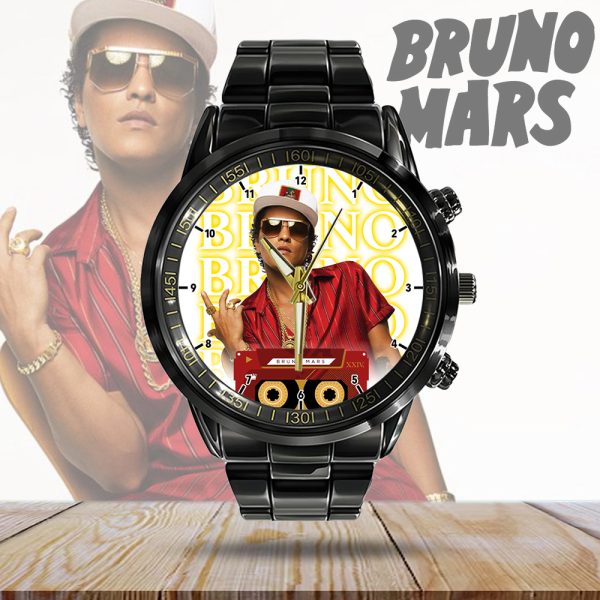 Bruno Mars Black Stainless Steel Watch - HOATT 4646