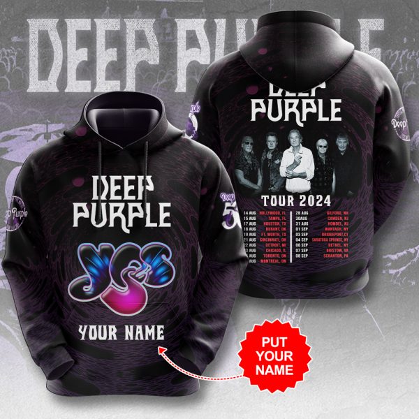 Personalized Deep Purple 3D Apparel - HUANNM 4871