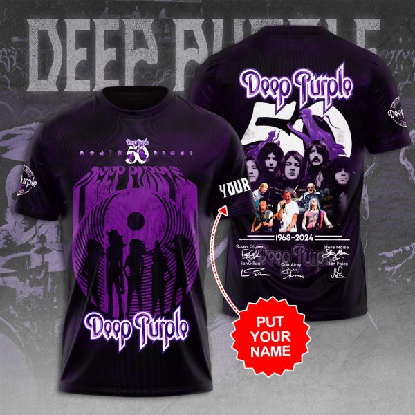 Personalized Deep Purple 3D Apparel - HUANNM 4870