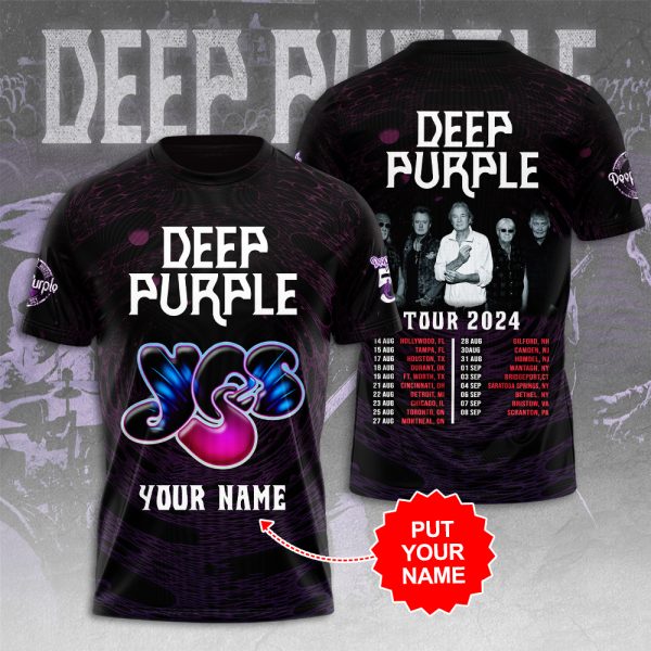 Personalized Deep Purple 3D Apparel - HUANNM 4871